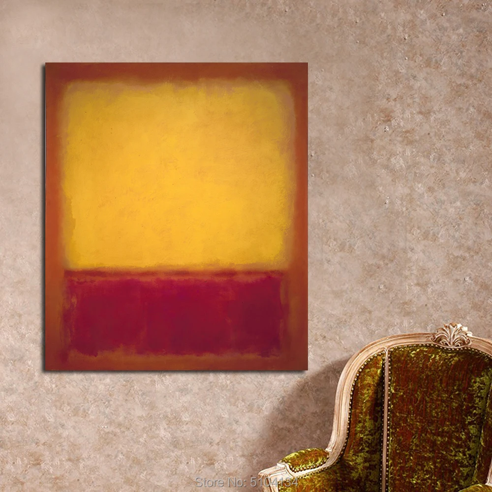 Классическая картина маслом Mark Rothko настенная живопись домашний декор холст