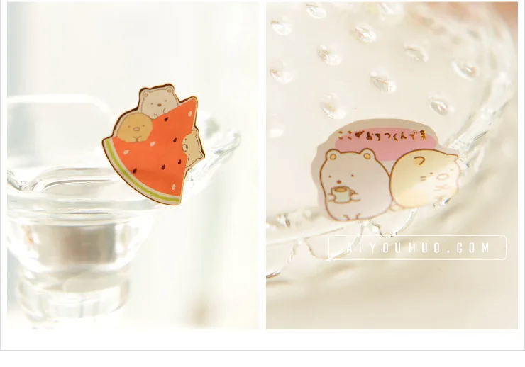 8 листов/Набор японских мультяшных наклеек для скрапбукинга Kawaii Sumikko Gurashi DIY Journal декоративная клейкая наклейка с хлопьями