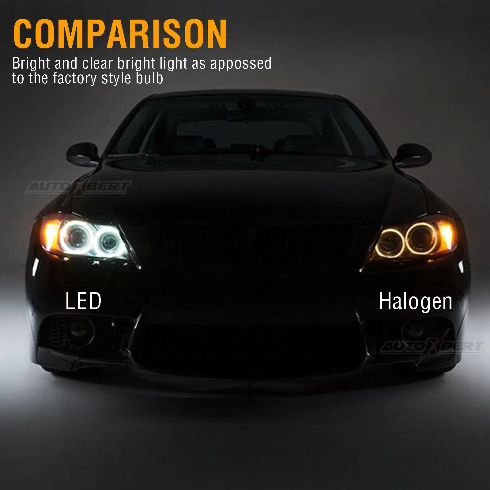 2Pcs ڵ LED õ   Ϸ   Ʈ    BMW 3 ø E90 E91 2005-2008 ׼ ȭƮ 6000K