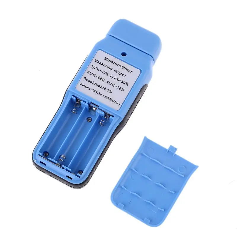 Wood Moisture Meter Humidity Tester Timber Damp Bamboo Paper Detector 2%~70% 649E