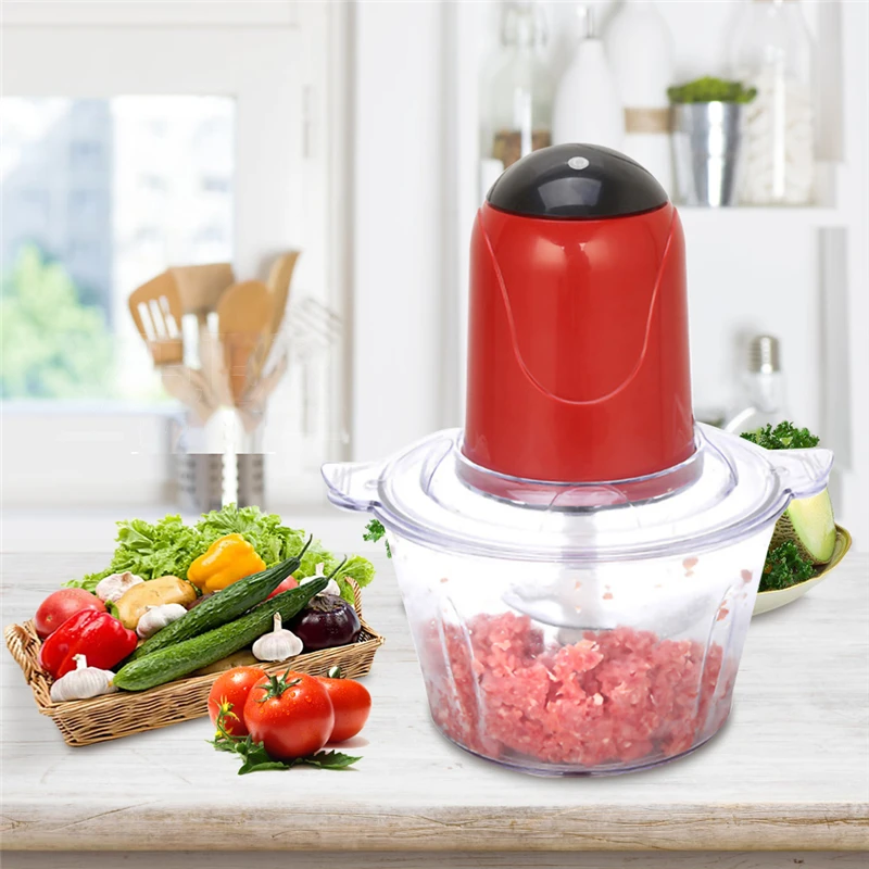 New 2L Automatic Powerful Meat Grinder Multifunctional Electric Food
