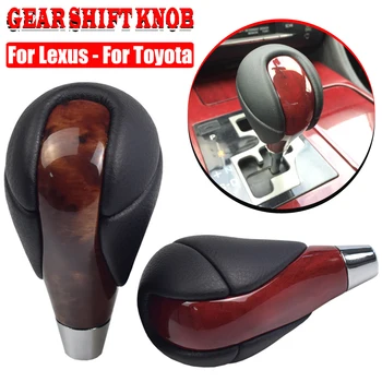 

Car Carbon Fiber Gear Shift Knob Genuine Leather Shifter Head Fit for Lexus ES300 GS300 IS250 LS400