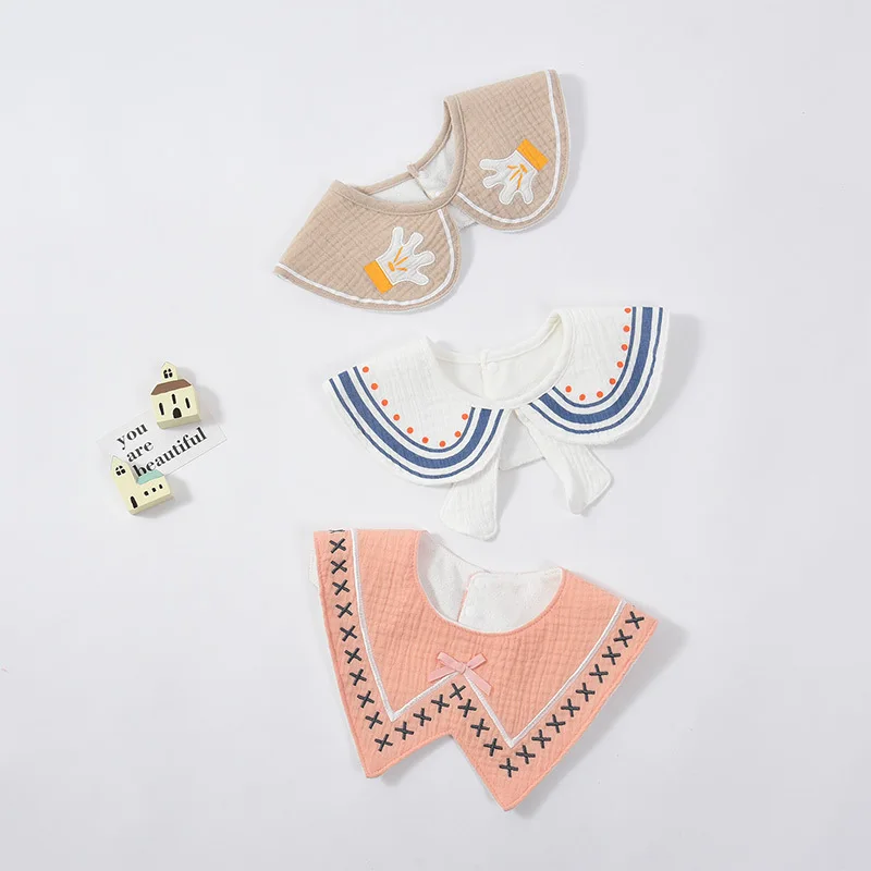 Baby Bib Collar Baby Boy Girl Stuff Dribble Bibs Newborn Feeding Collar Bibs 3pcs/Lot Mouth Towel
