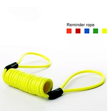 Велосипедный тормозной диск замок скутер кабель с напоминанием мотоцикл пружинный канат Противоугонная сумка Защита кабеля замки