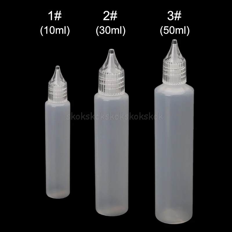 10/30/50ml Oil Bottle Clear Plastic Empty Dropper Bottle Vape Drip Tip pipette Jy23 19 Dropship