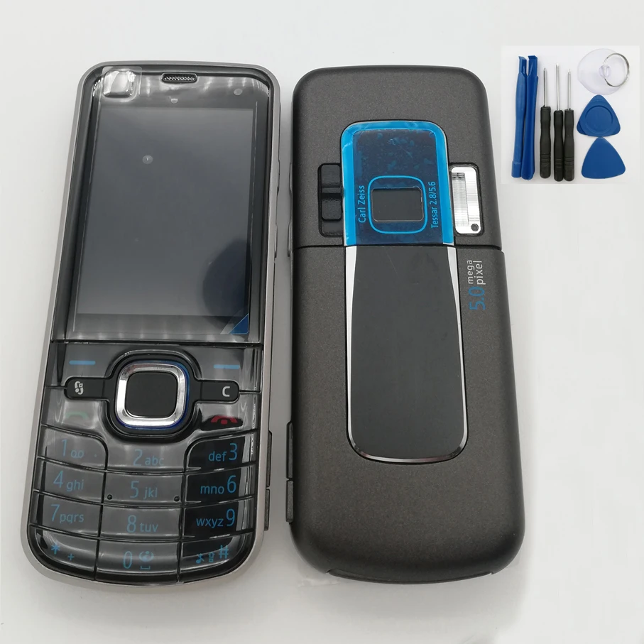 Новый полный корпус мобильного телефона Чехол клавиатура для Nokia 6220 6220c +