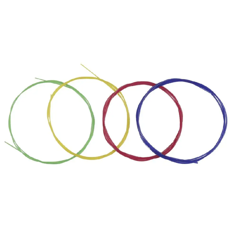 IRIN 4 Pcs Colored Nylon Ukulele Strings Guitar Strings Set Parts 0.56mm, 0.71mm, 0.81mm, 0.56mm