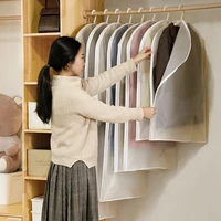Long Hanging Clothes Dust Cover Side Open Zipper Garment Suit Dress Jacket Coat Dustproof Cover Protector Wardrobe Storage Bags 1