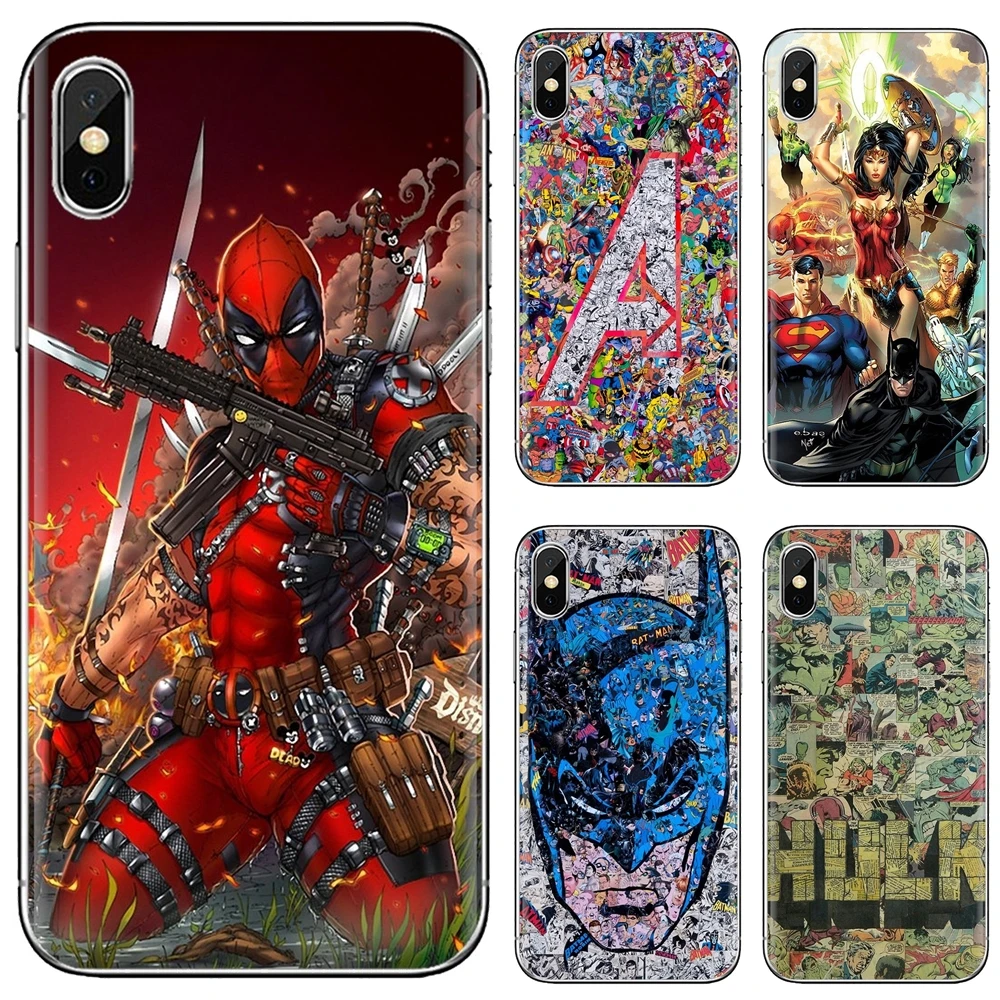 Superhero-Deadpool-C-Ironman-Batman Housing For Huawei Mate 20 30 40 7 8 9 10 Lite Pro P Smart 2018 2019 Plus G7 G8 | Мобильные