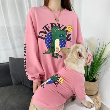 

Family Clothes For Dog Dinosaur Small Big Large Dog Clothes Coat Jacket Dog Hoodie Shirt Women Hoodie Shirt Dog Pajamas cloth