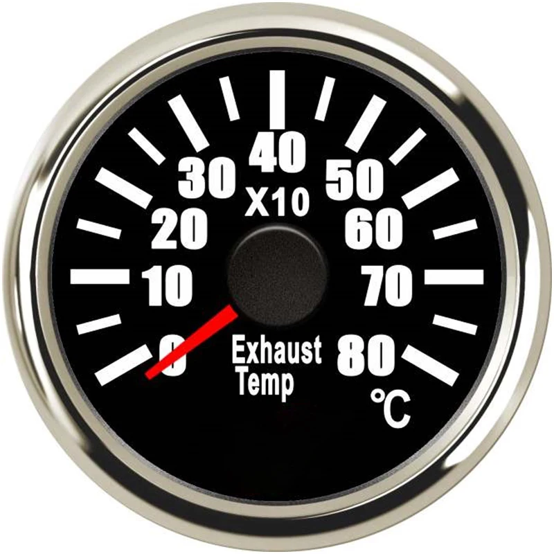 52mm 9-32V K-Thermoc 52 мм 0-32 в 0-800 Цельсия 316L Нержавеющая Сталь Выпускной термометр датчик с вязкой отправителя для морской лодки RV автомобильный - Цвет: 52mm 9-32V K-Thermoc