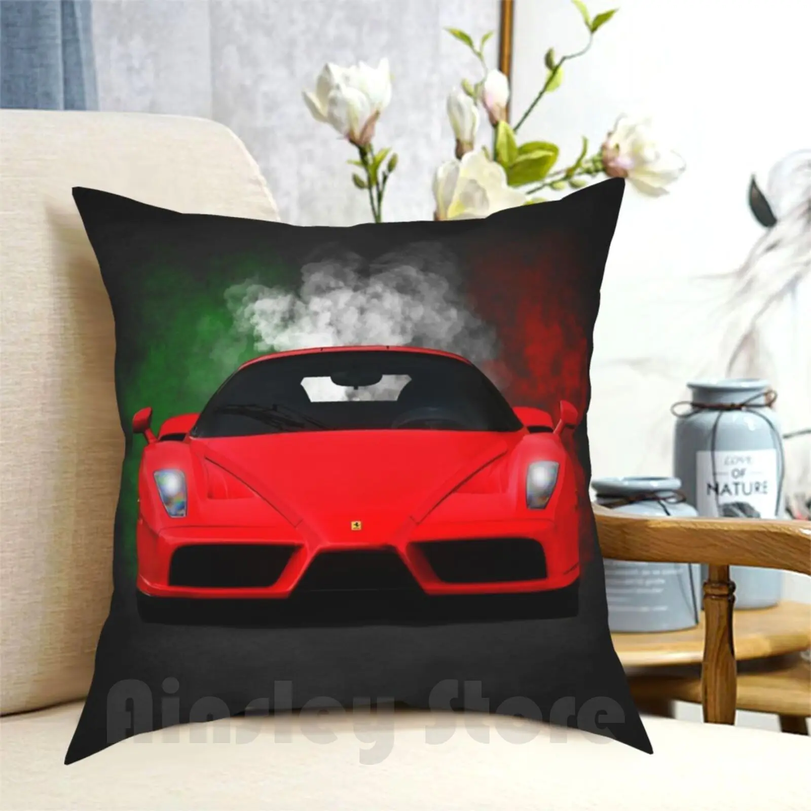 

The Face Pillow Case Printed Home Soft Throw Pillow Supercar Super Car Car Cars Classic Car Sports Car Italian Transport
