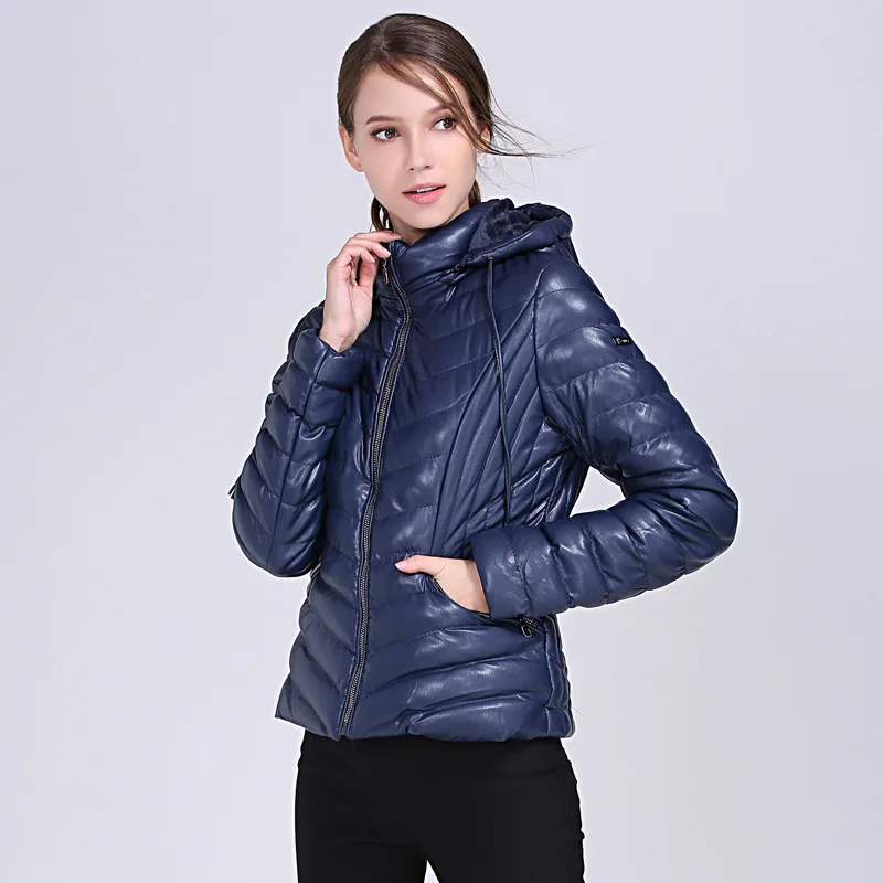 

2018 Hot Sales Slim Fit Women's Cotton Clothes Short Bright Surface Solid Color Coat