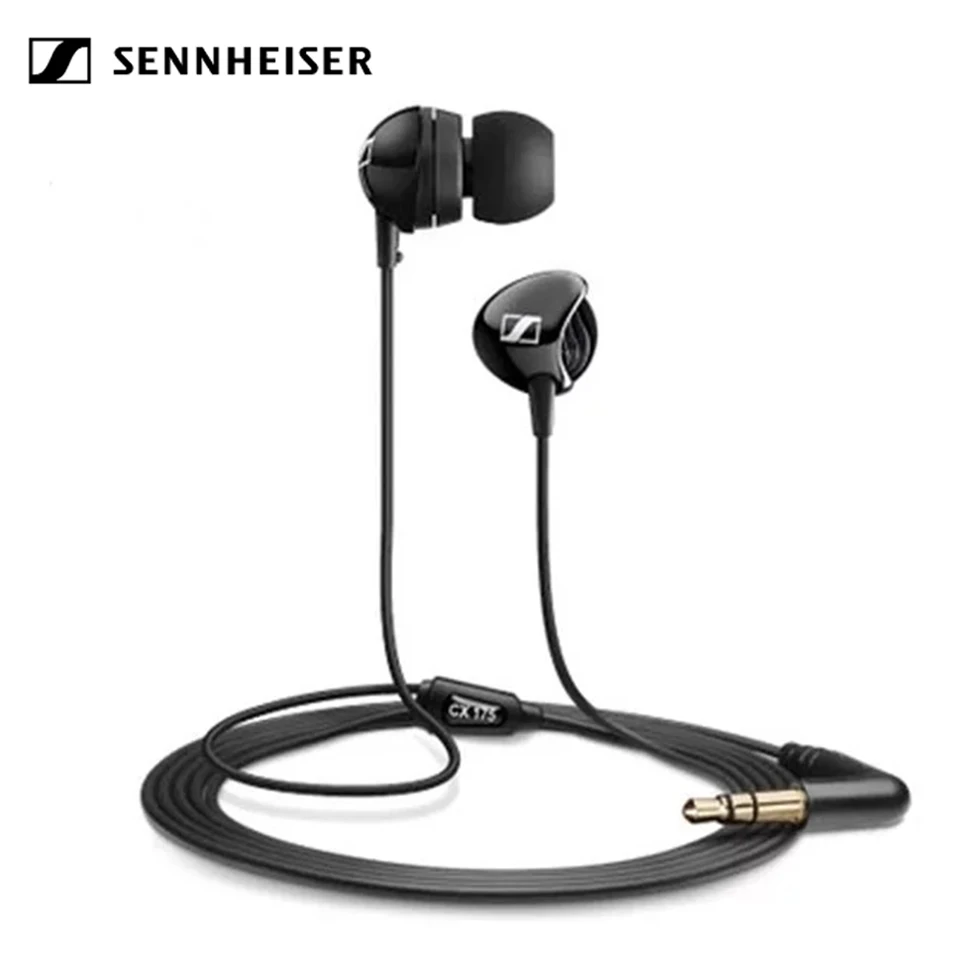 Sennheiser CX175 3 5mm Wired Pure Bass Earphone Stereo Headset Sport Earbuds Noise Reduction Headphone for iPhone Samsung XiaoMi