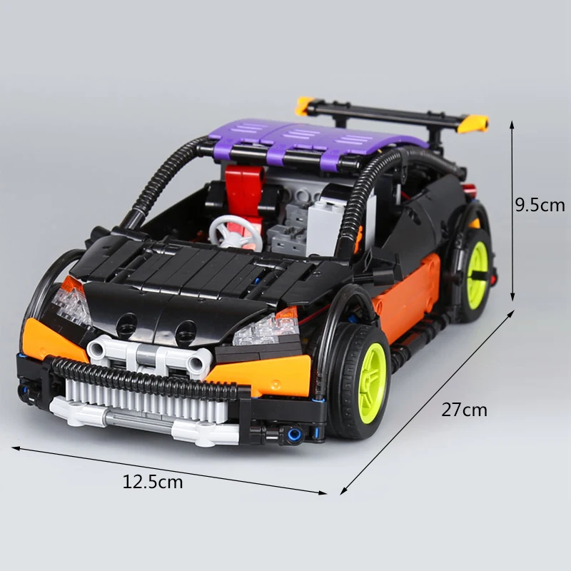 

DHL 20053 & 20053B Genuine Technic Series MOC-6604 The Hatchback Type R Set Building Blocks Bricks Educational Kids Cars Toys