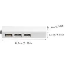 Портативный Тип C Алюминиевый USB 3,1 к сети Gigabit Ethernet USB2.0 концентратор кабель RJ45 LAN адаптер