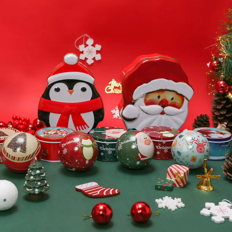 Веселое Рождество; яркие Genie коробка Семья елочные украшения Подарочная коробка радостная коробка год Санта Клаус Снеговик коробка