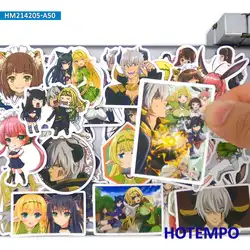 50 pcs Anime Démon Seigneur Magique Elfe Filles Lumière Roman Drôle Bandes Dessinées Téléphone Ordinateur Portable Planche À Roulettes Autocollants De Voiture pour Ordinateur Portable Guitare Autocollant 