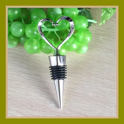 Элегантный в форме сердца красное вино пробка для бутылки шампанского вина