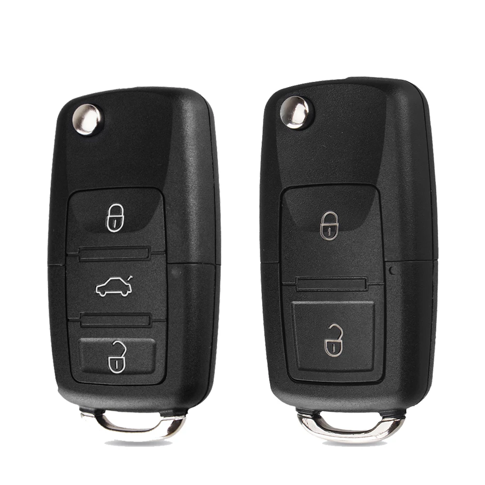

2/3 Button Folding Flip Remote Key Shell Case Fob Car Assecories For Volkswag Jetta Golf Passat Beetle Skoda Seat Polo 5pcs/Lot