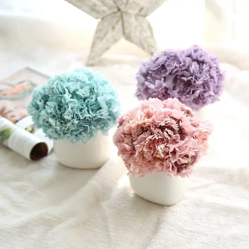 OLLYMURS Wedding Flowers Bridal Bouquets of Carnations Height 7.87inch Length 3.93inch Weight 0.05kg Wedding Accessories