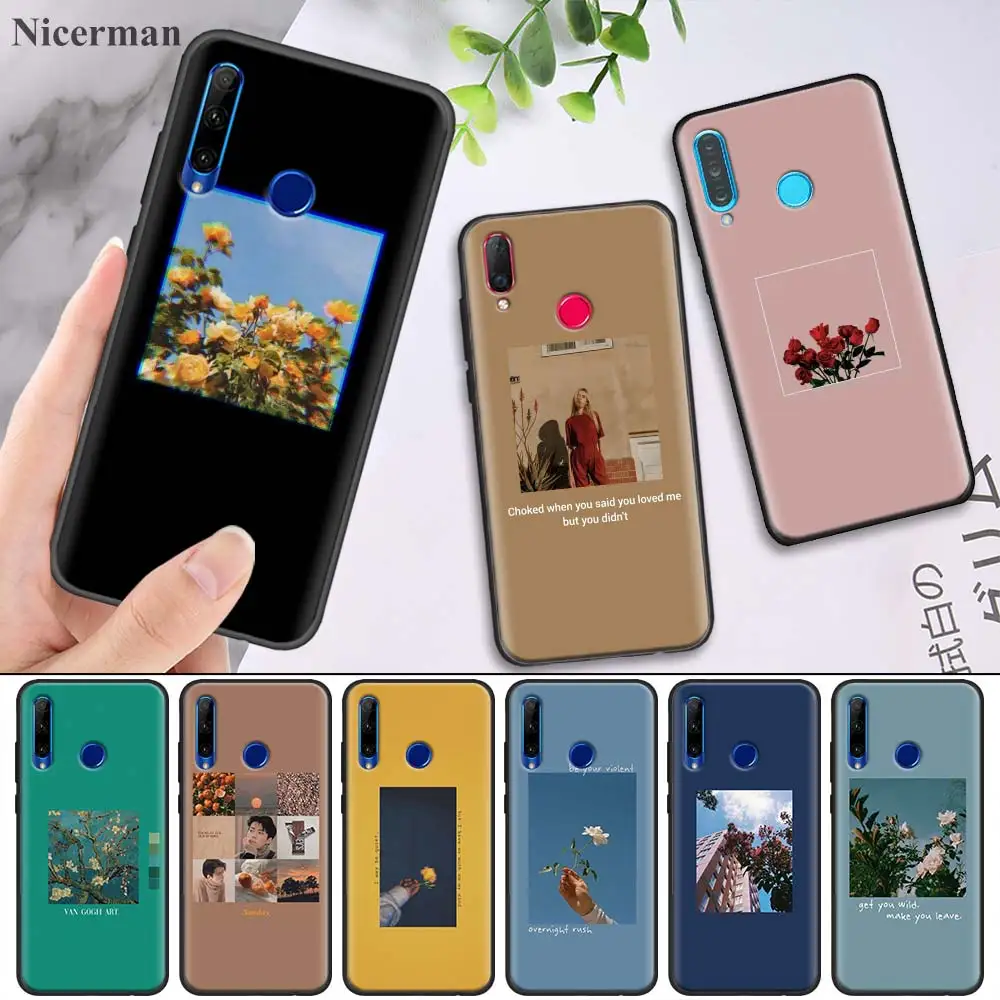 

Lock Screen Aesthetic Case Cover for Huawei Honor 8X 8C 8A 8S 9 10 9X 20i V20 Lite Pro Y7 Y6 Y5 Y9 2018 2019 Play Enjoy 9E 9S