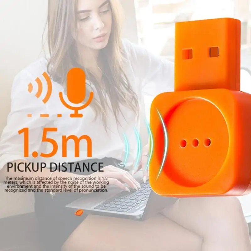 AI умный голосовой микрофон USB умный микрофон компьютер USB мини беспроводной всенаправленный микрофон