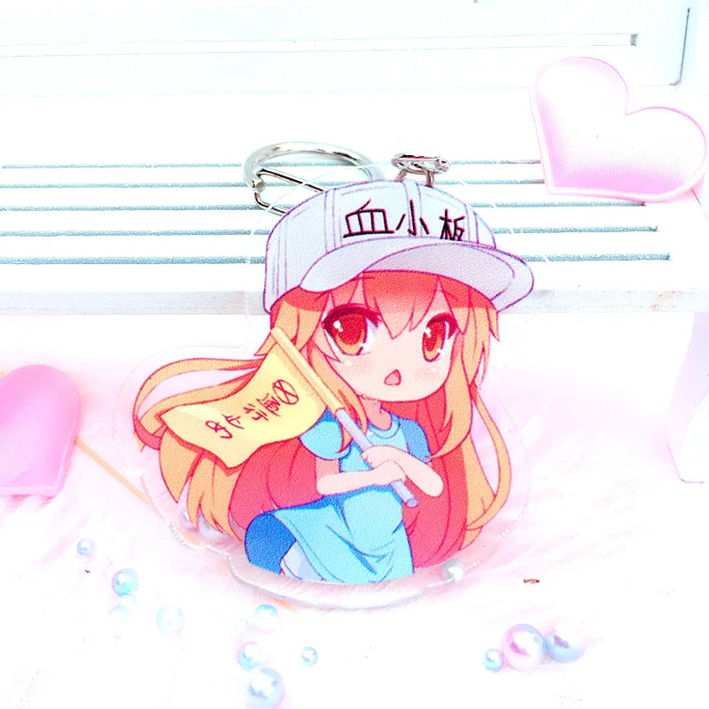1 шт. Hataraku Saibou клетка на работе двухсторонний акриловый брелок косплей аниме