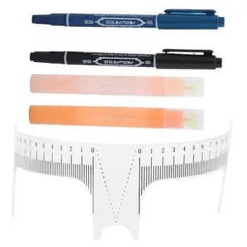

Tattoo Eyebrow Design Skin Marker Pen Eraser Pen Nose Ruler Tattoo Tools Set Accessory Tattoo Supplie For Tattooing Makeup