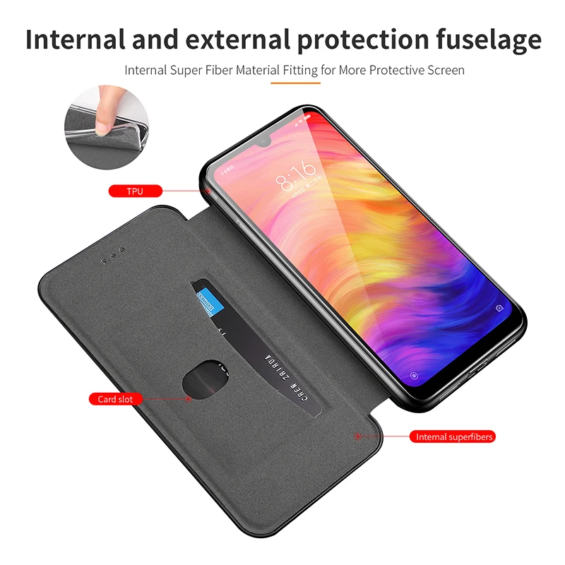 wallet leather flip case for xiaomi redmi note 7 5 6 pro coque capa on xiomi remi note7 note5 note6pro not 7 5 6 Pro stand cover