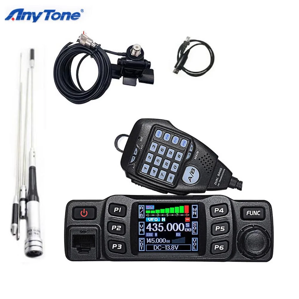 AnyTone-Walkie Talkie de radioamador, transceptor de banda dupla, 25W,  10km, VHF, 136-174 UHF, 400-480MHz, AT-778UV AliExpress