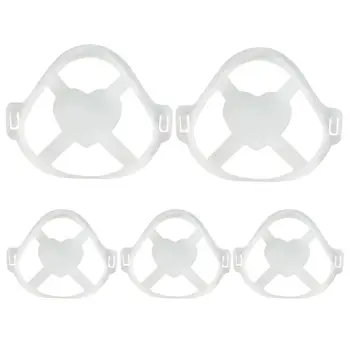 

5Pcs/Set Adult Kids 3D Mask Bracket Reusable Lipstick Protection Stand Inner Support Nose Increase Breathing Space Mouth Cover