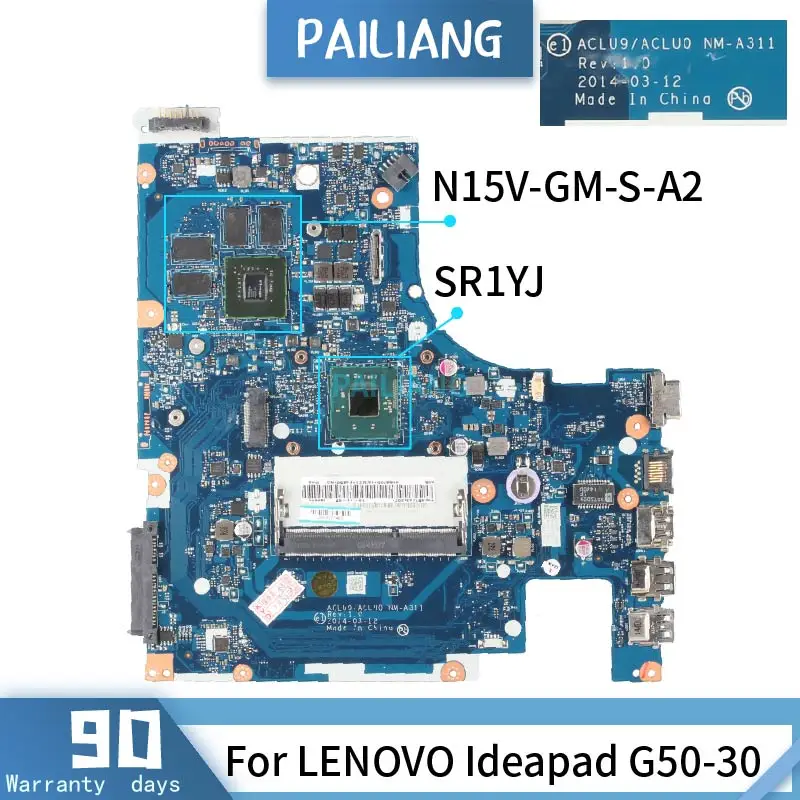 Compra NM-A311 para LENOVO Ideapad G50-30 SR1YJ N2840 N15V-GM-S-A2 placa base de computadora portátil DDR3 probado OK QLXAgJY8Z