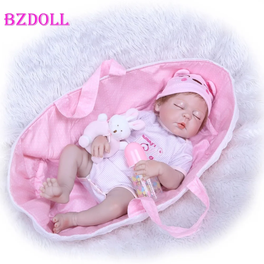 BZDOLL 22 &quotReborn силиконовые куклы Новорожденные мягкая принцесса Bebe Reborn Девочка