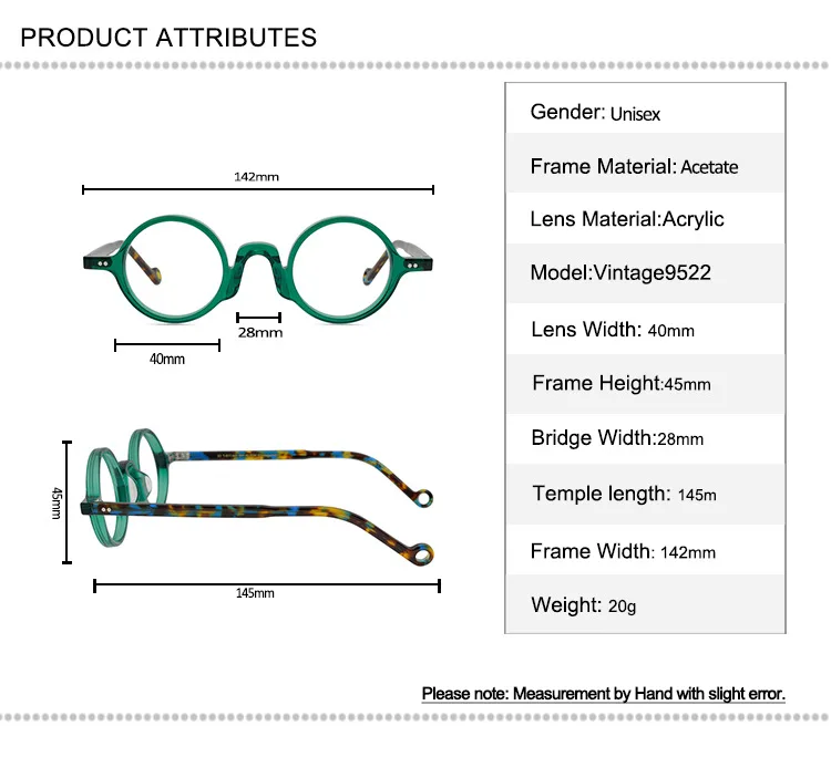 Belight Optiacl アメリカデザインアセテートメガネフレーム男性処方眼鏡ラウンドレトロ光学フレーム眼鏡 9522 眼鏡フレーム Aliexpress