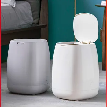 

Living Room Trash Can Household Push-down Creative Simple Nordic Affordable Luxury Chopsticks with Bedroom Bathroom Wastebasket