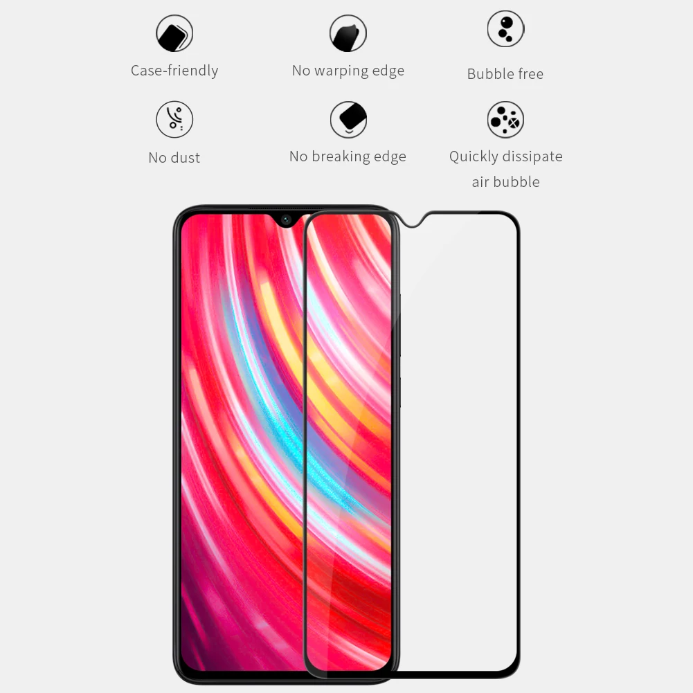 Nillkin Amazing CP+ PRO полноэкранное противоударное закаленное стекло для Xiaomi Redmi Note 8 Pro XD CP+ MAX полное покрытие стекла