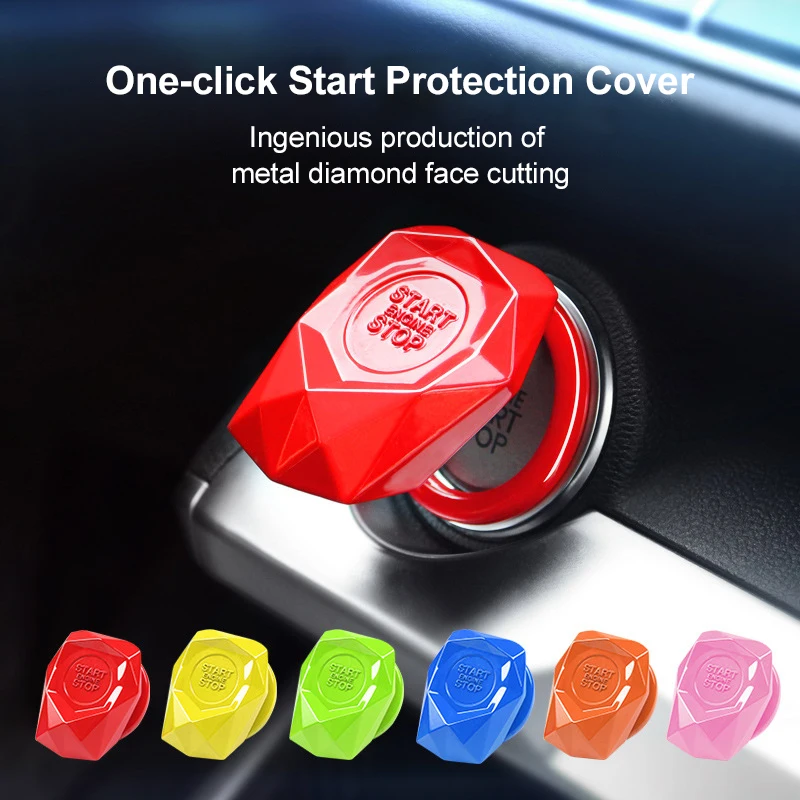 Car Engine Start Button Cover Ignition Switch Replace Protection Cover