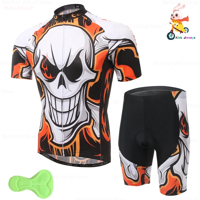 2021 Kids Cycling Jersey Set Boy Short Sleeve Summer Cycling Clothing MTB Ropa Ciclismo Child Balance Car Wear Sports Suit 4