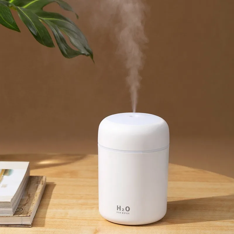 

USB Car Humidifier Diffuser 300ml Colorful Cup Air Purifier LED Colorful Night Light Care Skin Water Mist Silent Air Humidifier