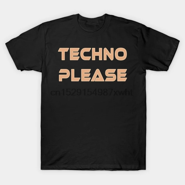 Мужская футболка Techno Please Rave Music Dance electro bass женская | одежда