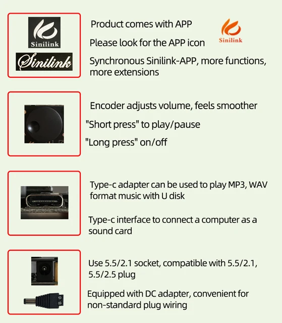 Amplificatore Bluetooth 5.0 Stereo 20W+20W - Con AUX, USB, Controllo App, Per Casa E Auto - Foto 10