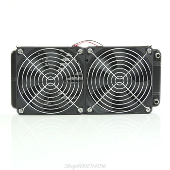 

CPU Heatsink Aluminum Computer Radiator Water Cooling Cooler 240mm 2 Fans Jy17 20 Dropship