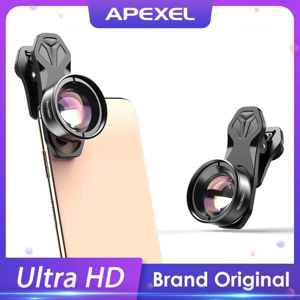 Tanie APEXEL aparat telefon obiektyw 100mm obiektyw makro 4 K HD