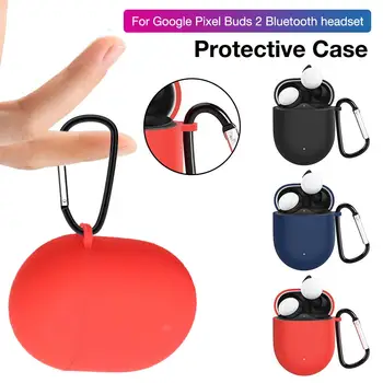 

Anti-scratch Protective Cover Silicone Case For Google Pixel Buds 2 Earbuds Earphones With Carabiner Perfect Protector