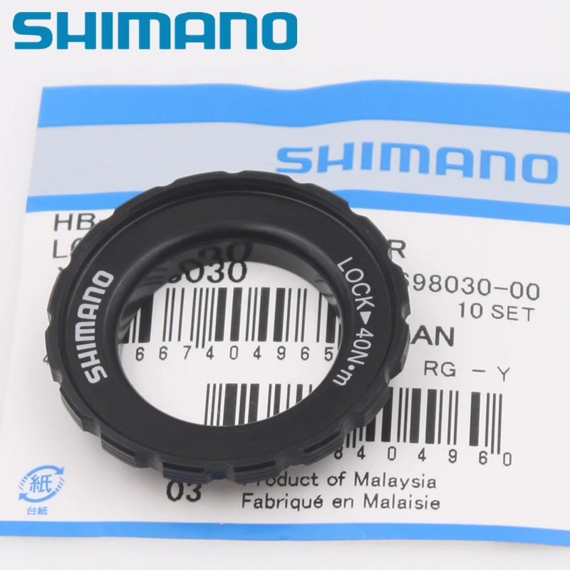 Shimano через ось ступицы колеса Центр замок диск ротор E-THRU внешне зубчатый Тип Deore стопорное кольцо