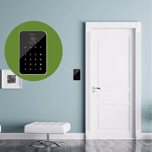 Earykong 433MHz 무선 키보드 터치 패드 초인종 버튼, G50 / G30 / PG103 / W2B WiFi GSM 알람 RFID 카드 충전식 2