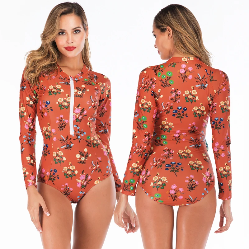 

Rash Guard One Piec Swimsuit Sexy 2019 Bath Swimsuit Piec Swimwear Woman Swimsuit Sexi Bikini Push up Padded Surfing Quick Dry