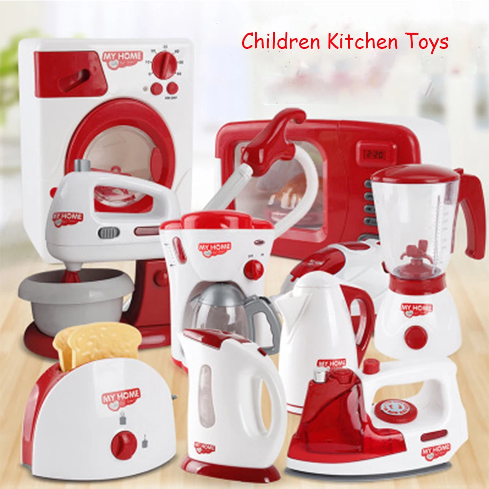 Ролевые игры, Детские кухонные игрушки, светильник и звук, бытовая техника, кухонная игрушка для детей, детские игрушки для девочек