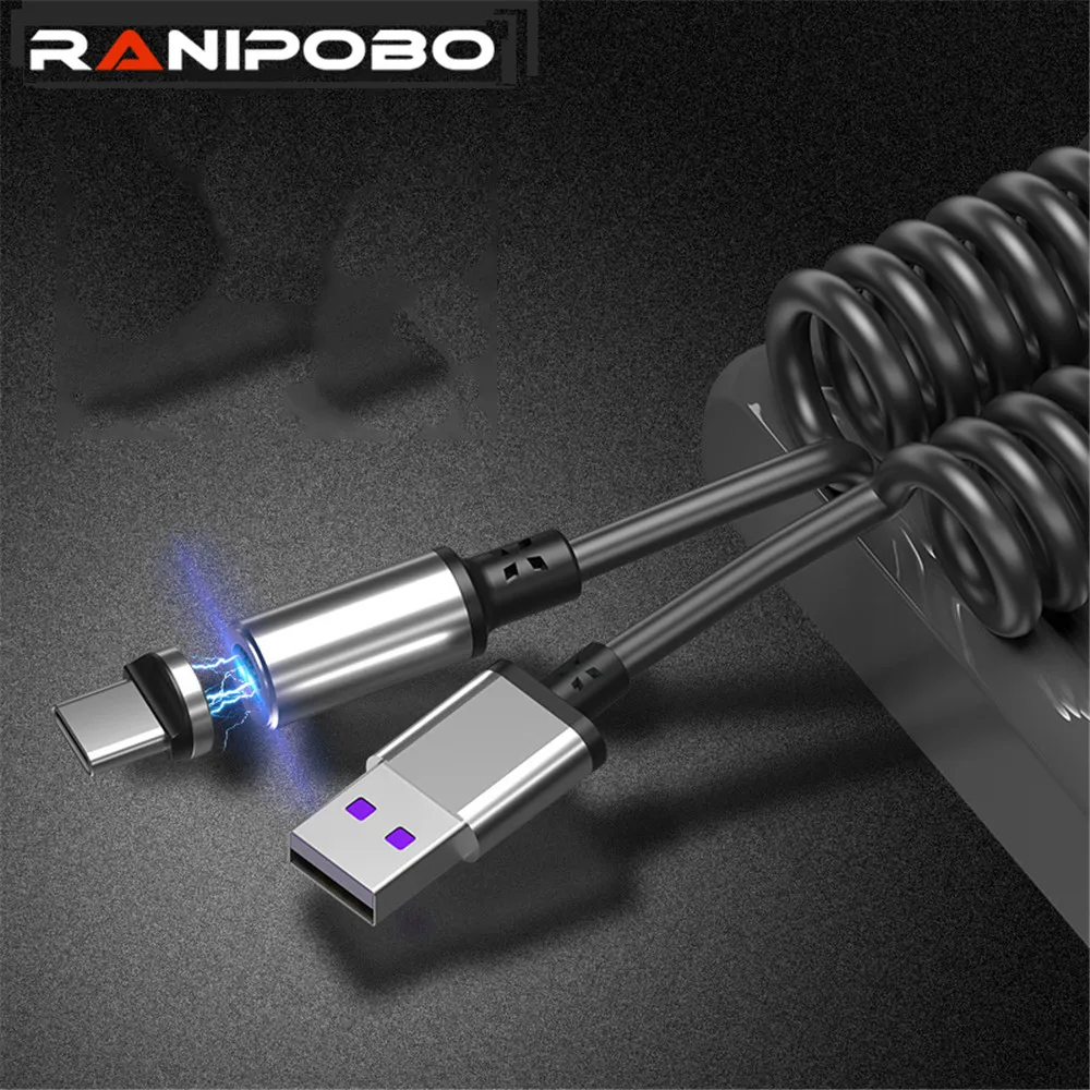 Магнитный кабель 3 А зарядное устройство Micro USB Type C 8 Pin для быстрой зарядки iPhone 11